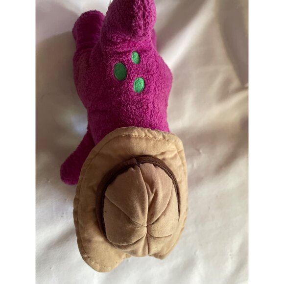 Vintage Barney Purple Dinosaur Plush Toy With Hat 1999 Poly-Filled 12" Collectib - Picture 11 of 11